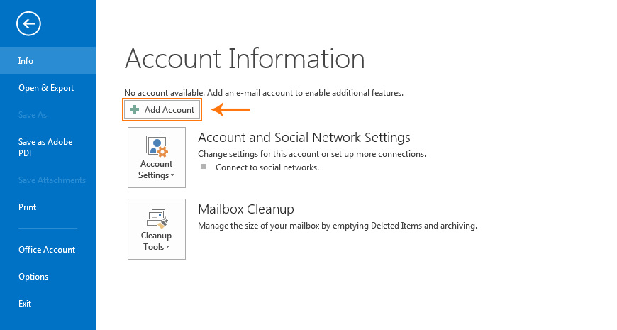 اتصال ایمیل شرکتی به outlook